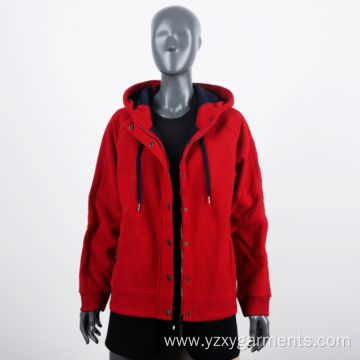 Red Women's Hooded Sweater